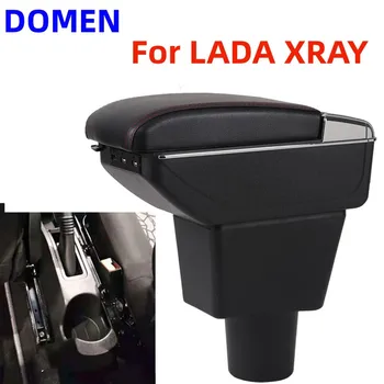 Для LADA XRAY подлокотник коробка Автомобильный подлокотник центральный ящик для хранения Дооснащенных деталей Автомобильные аксессуары Детали интерьера USB Зарядка