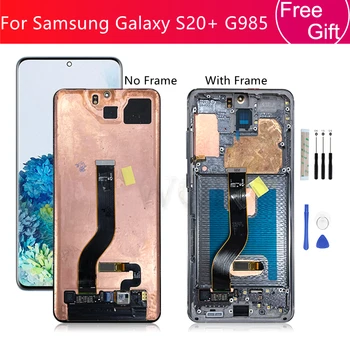 Для Samsung Galaxy S20 Plus ЖК-дисплей G985 Дисплей Сенсорный Экран Дигитайзер С Рамкой Для Samsung s20 + Запчасти для ремонта ЖК-дисплея 6,7 