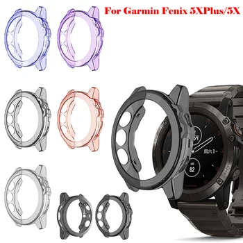 Для смарт-часов Garmin fenix 5X 5XPlus GPS Премиум прозрачный чехол из ТПУ, браслет, Часы, Силиконовый защитный чехол