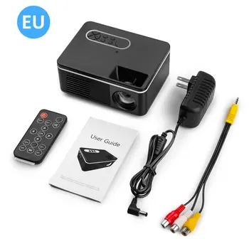 Европейский Маленький мини-проектор, домашний светодиодный портативный мини-проектор, проектор высокой четкости 1080P, Медиаплеер, встроенные динамики