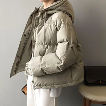 Женские парки 2022, Новое зимнее пальто, женский базовый корейский стиль, черная женская куртка-пуховик с капюшоном, осенние пальто на подкладке, одежда