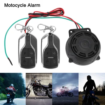Защита от кражи мотоцикла С Двойным дистанционным управлением 12 В Мотоциклетная Сигнализация Охранная система Велосипед Скутер Моторная Сигнализация