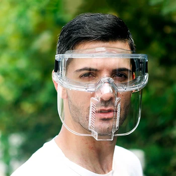 Защитная маска для лица с защитой от запотевания, прозрачная защитная маска для лица с фильтрами, брызгозащищенная ветрозащитная пылезащитная маска, Защитные очки