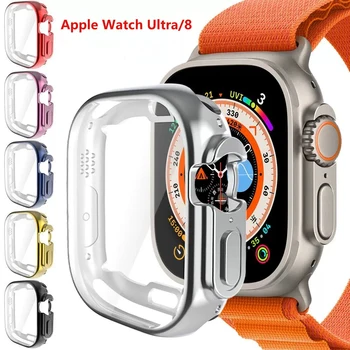 Защитная пленка для экрана Apple watch case 44 мм 40 мм 45 мм 41 мм 49 мм Полное покрытие бампера iwatch apple watch series Ultra 8 7 6 se 5 4 3