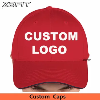 Изготовленные на заказ Контрастные бейсболки с сэндвич-биллом, командные шляпы, бесплатная вышивка Логотипов, Оптовый заказ небольшого минимального количества