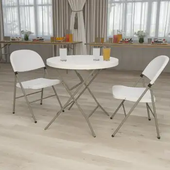 Круглый Гранитный стол из белого пластика длиной 2,63 Фута, Сверхлегкие Складные столы для Пешего туризма, Скалолазания, пикника