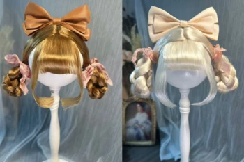 Кукольные парики Dula для Blythe Qbaby из натурального мохера Маленькие рулетики для волос жесткие швы для головы 9-10 дюймов