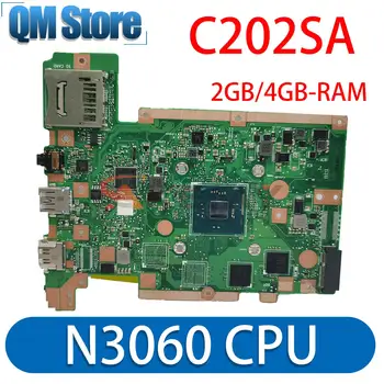 Материнская плата ноутбука C202SA Для ASUS C202SA C202S Материнская плата ноутбука с N3060 2 ГБ/4 ГБ оперативной памяти EMMC-16G Материнская плата