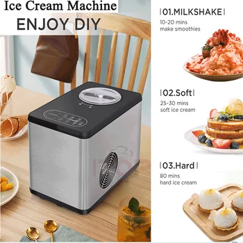 Машина для производства мороженого ITOP Бытовая Температура охлаждения от -7 ° C до -43 ° C для приготовления мягкого/среднего/твердого мороженого 220 В-240 В 110 В