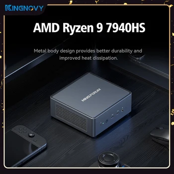 Мини-ПК MINISFORUM UM790 Pro AMD Ryzen 9 7940HS 2 * DDR5 5600 МГц Cold Wave 2,0 2 * PCIE4.0 WiFi 6E Window 11 Настольный Игровой компьютер