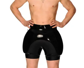 Мужские латексные надувные шорты, надувное латексное нижнее белье для плавания 0,4 мм