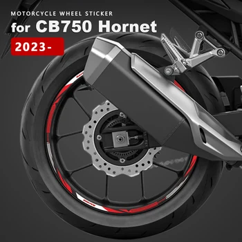 Наклейка на колесо мотоцикла Водонепроницаемая наклейка на обод в полоску Hornet 750 2023 Аксессуары для Honda CB 750 CB750 Hornet Запчасти для мотоциклов