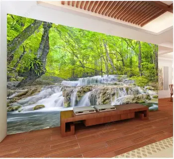 настенная роспись на заказ, 3D обои на стену, горный ручей, природные пейзажи, домашний декор для гостиной, фотообои для стен в рулонах