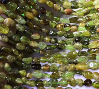 Натуральный цаворит, зеленый Гранат, Нерегулярные каменные бусины для изготовления ювелирных изделий, россыпь кварцевых перлов для изготовления браслета, ожерелья