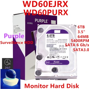 Новый Оригинальный жесткий диск для WD Purple 6 ТБ 3,5 