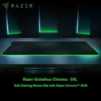 Оригинальный Игровой Коврик для мыши Razer Goliathus Chroma 3XL RGB с Текстурированной Тканевой поверхностью, большой для покрытия Рабочего Стола, Нескользящая резиновая основа