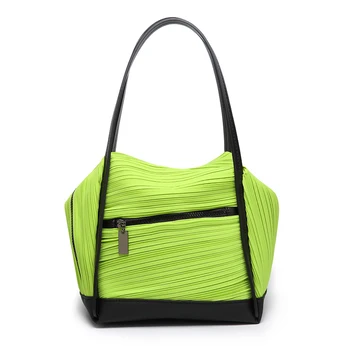 Осенняя новая плиссированная сумка Miyake, Модная Женская Маленькая квадратная сумка, Портативная сумка через плечо, Женская повседневная сумка