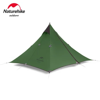 Палатка Naturehike на 1 человека, Пирамидальная палатка, Двухслойная Водонепроницаемая палатка, Сверхлегкая палатка, Пляжный солнцезащитный навес, кемпинговая палатка