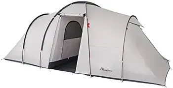 Палатка для одного человека, семейная палатка для кемпинга, водонепроницаемая ветрозащитная с разделенной занавеской для 2 отдельных комнат и двухслойная переносная с