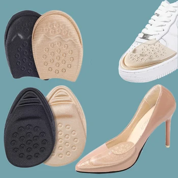 Половинные стельки для женской обуви, вставки для передней части стопы, нескользящая подушка, уменьшающий размер обуви Наполнитель, Высокие каблуки, облегчающие боль колодки для обуви