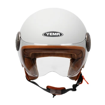 Полуошлемы YEMA 3/4 Аварийный шлем Мото защитный шлем для взрослых езда на мотоцикле Велоспорт шоссейный лыжный шлем для электрического скутера