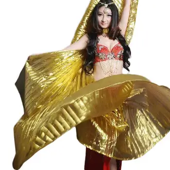 Популярный женский египетский танец живота Isis wings of gold в продаже 10 цветов горячей оптовой продажи без палочек