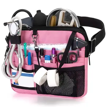 Поясная сумка для медсестры, пояс-органайзер с несколькими карманами, регулируемый поясной ремень, поясная сумка для медсестры, переносная сумка-органайзер