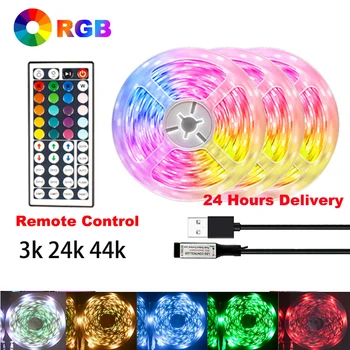Светодиодные Фонари DC5V USB Light Color RGB5050 Лента 30 м 20 м 15 м 10 м 5 м Ледяная Светодиодная Лента Украшение Спальни Подсветка Телевизора свктодиодная лента