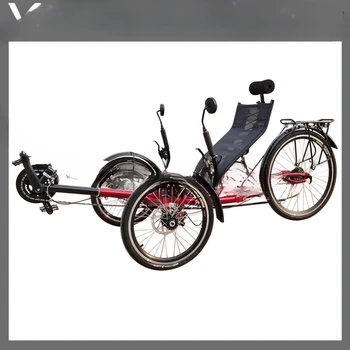 своевременная доставка лежачий велосипед с задней подвеской на 3 колеса, лежачий трехколесный велосипед для продажи