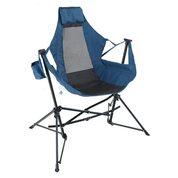 Складной стул для кемпинга в гамаке с держателем для напитков, синий Hollas de canping Bento lunch box Принадлежности для кемпинга Ultralight camp
