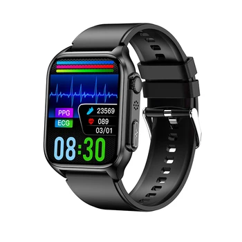 Смарт-часы TK12 Health с функцией BT-вызова, контролем уровня сахара в крови, частоты сердечных сокращений, температуры, 1,96-дюймовым экраном с высоким разрешением 320 * 386