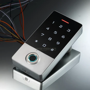 Считыватель контроля доступа к клавиатуре с паролем отпечатка пальца ID 125 кГц на открытом воздухе для открывания ворот системы блокировки дверей безопасности