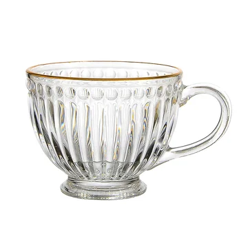 Чашка для завтрака большой емкости со стеклянной чашкой Домашнее пивоварение овсянка кофе чашка для молока Стеклянная чашка для воды