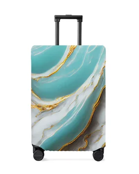 Чехол для багажа Aqua Travel с мраморной текстурой Эластичный чехол для чемодана 18-32 дюйма, Пылезащитный чехол, аксессуары для путешествий