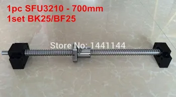 Шариковый винт sfu3210-700 мм + шариковая гайка с обработанным концом + поддержка BK25/BF25