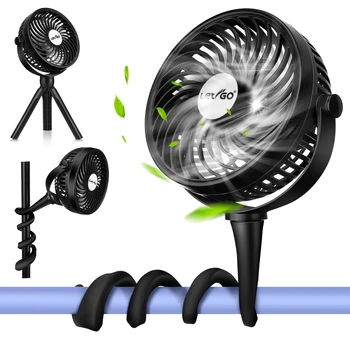 Электрический Портативный вентилятор, USB-Аккумуляторная детская коляска, вентилятор для тележки, Ручной Складной вентилятор для путешествий, Кемпинг, Беспроводной Настольный вентилятор