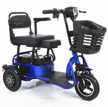 Электрический Трехколесный велосипед, Электрический грузовой скутер, электрический трехколесный велосипед мощностью 1000 Вт для отдыха, Трехколесный велосипед для взрослых 48 В с открытым барабанным тормозом 0-4 км/ч